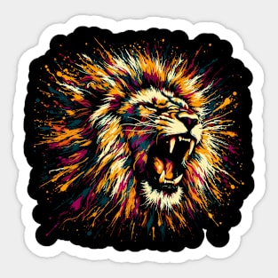 Lion Art Sticker